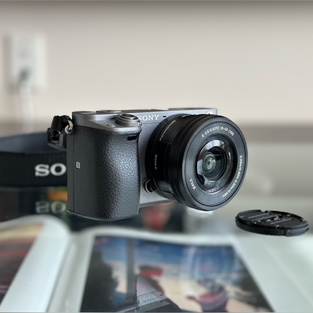 Sony A6000 Mirrorless Digital Camera - Black and Silver